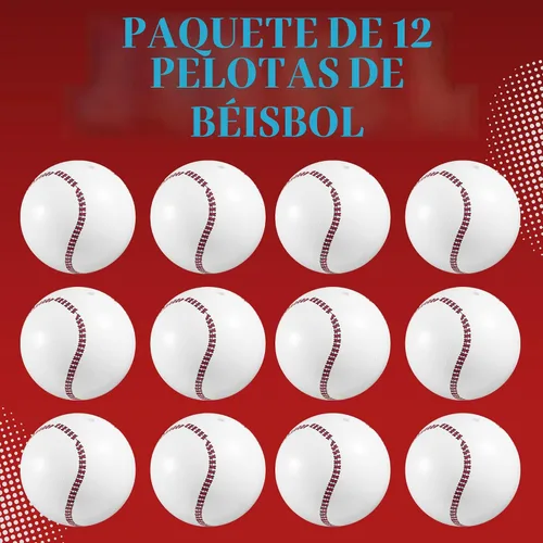 Vista 7 de Bedwina Pelotas inflables de béisbol (paquete de 12) de 16 pulgadas, pelotas de playa de béisbol para decoraciones de fiestas temáticas y decoración