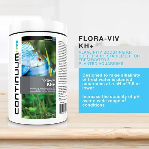Vista 2 de Continuum Aquatics "Flora Viv KH" + alcalinidad Booster & Estabilizador de pH para acuarios de agua dulce