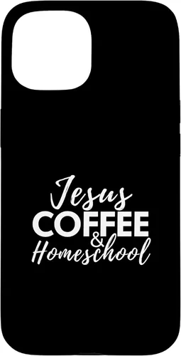 Vista 6 de Jesus Coffee and Homeschool Christian Family Faith Coffee Case for iPhone 17