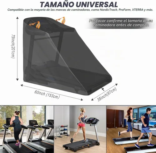 Vista 5 de XYZCTEM Cubierta de cinta de correr impermeable a prueba de polvo, cubierta para máquina de correr, equipo de entrenamiento de ejercicio, protección