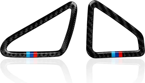 Vista 9 de Calcomanía de fibra de carbono para automóvil, compatible con BMW X5 X6 F15 F16 Accesorios interiores (negro)