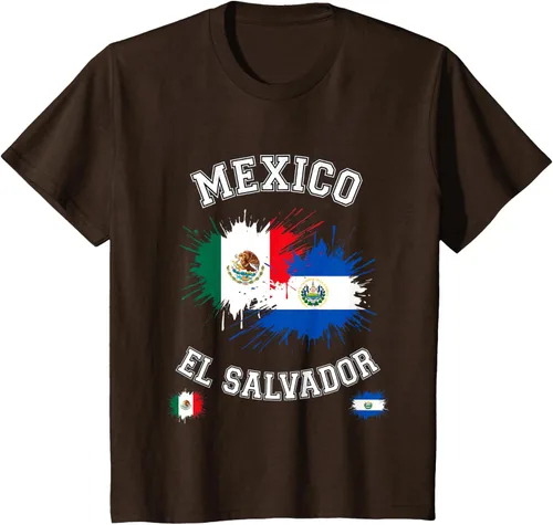 Vista 37 de Camiseta de recuerdo de la bandera vintage de El Salvador de México