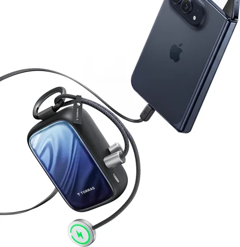 Vista 10 de TORRAS PearlGo - Banco de energía para iPhone Duo/18 Pro Max, 45 W rápido Blanco