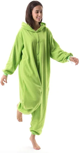 Vista 4 de Beauty Shine Disfraz unisex de dibujos animados para adultos Halloween Navidad pijamas de peluche para cosplay