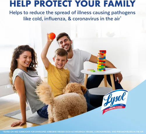 Vista 8 de Lysol Air - Desinfectante en aerosol con eliminador de olores para el hogar y la oficina, aerosol desinfectante, alternativa a ambientador, aroma a