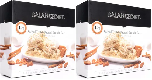 Vista 15 de BalanceDiet™ Barra de proteínas 0.53 oz de proteína Bajo en carbohidratos Caja de 7 barras (nuez de caramelo)