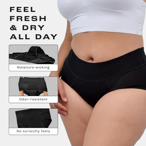 Vista 4 de Bambody Period Underwear for Women Absorbent Period Panties Bamboo Rayon