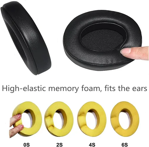 Vista 2 de Studio 3.0 - Almohadillas de repuesto para auriculares Studio 2.0, compatible con Beats by Dr.Dre Studio 2 con cable/inalámbrico y auriculares