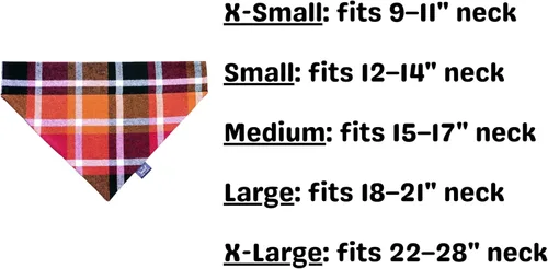 Vista 2 de Plaid Flannel Over the Collar Dog Bandana Perfect for Thanksgiving and Christmas, Handmade Warm and Soft Slip On Pet Bandana for Fall and Winter