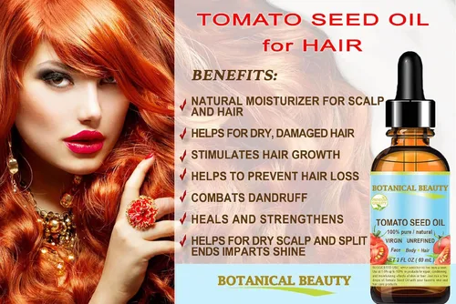 Vista 6 de Botanical Beauty Aceite de semillas de tomate, 100% puro, natural, virgen, sin refinar, aceite portador prensado en frío para cara, piel, cuerpo