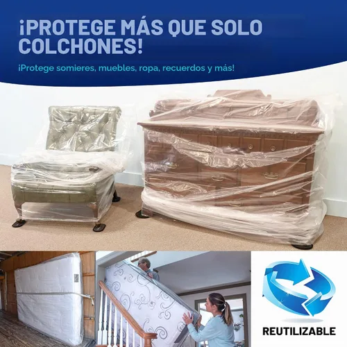 Vista 7 de Bolsas de colchón (1 paquete - 5 mil individual / individual XL - 39 x 14 x 100)