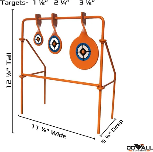 Vista 3 de Do-All Outdoors – Blanco de tiro Triple Spinner, para calibre nominal .22