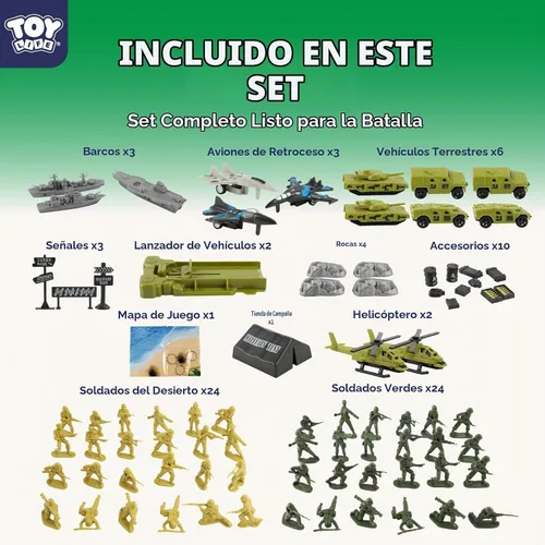 Vista 3 de TOY Life Conjunto de Juego de Soldados del Ejército - Figuras de Acción de Soldados del Ejército, Soldados de Juguete para Niños, Conjunto de Juego