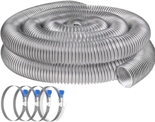 Vista 16 de PVC Dust Collection Hose 2.5" x 10',Black