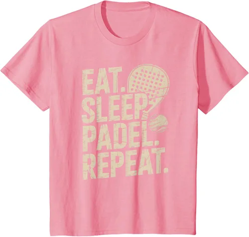 Vista 91 de Camiseta Eat Sleep Padel Repeat Padel Jugador de Tenis