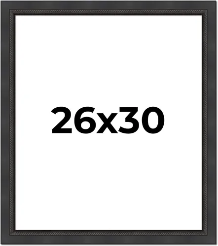 Vista 124 de Poster Palooza Marco de 5 x 5 pulgadas, color negro, cuerda biselada, marco de madera maciza, ancho de moldeo de 2 pulgadas, con plexiglás acrílico