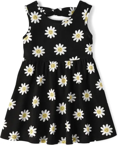 Vista 18 de The Children's Place, Vestido de moda de manga corta para niñas y niñas pequeñas