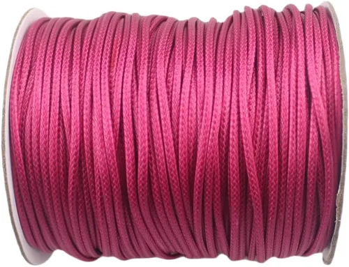 Vista 21 de Cordón de poliéster encerado para hacer joyas, cuerda encerada con carrete para hilo de manualidades (negro, 0.020 in (150 yardas))