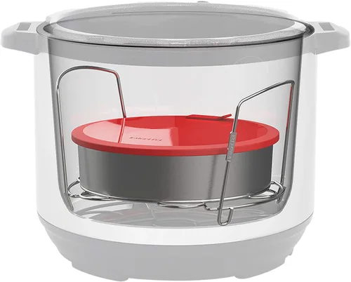 Vista 8 de Instant Pot Sartén antiadherente redonda oficial con tapa y divisor extraíble, multiusos, resistente, apta para lavavajillas, apta para horno, 7