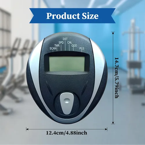 Vista 2 de DYNWAVE Monitor velocímetro LCD con instrumento analítico de frecuencia cardíaca fácil de instalar piezas de repuesto contador para bicicleta