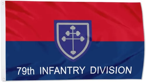 Vista 22 de Fyon Bandera militar de la 34ª división de infantería del ejército de 3 x 5 pies con 2 ojales de latón
