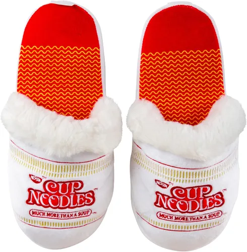 Vista 3 de Odd Sox, Top Ramen & Cup Noodles - Pantuflas novedosas con temática de fideos