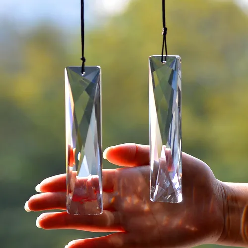 Vista 9 de STINO - 2 piezas prismas atrapasoles de bola de cristal de 4cm, atrapasoles colgantes con prisma de vidrio, creador de arcoíris para ventanas