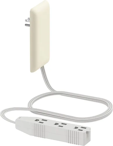 Vista 20 de LIDER LWE3-315-BK - Extensor de toma de corriente de cara plana con 3 receptáculos, enchufe de pared ultrafino, regleta de alimentación con cable