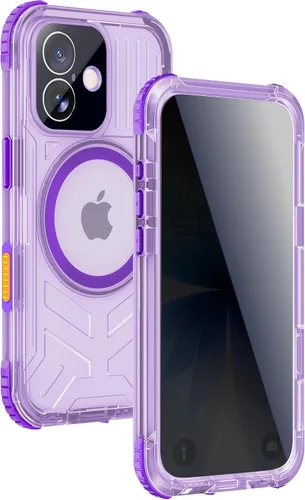 Vista 30 de Funda impermeable para iPhone 15 con Magsafe, protector de pantalla, cordón, IP68 militar de cuerpo completo a prueba de golpes, para deportes