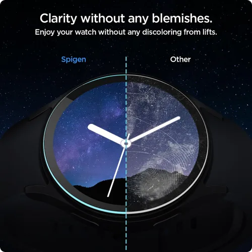 Vista 7 de Spigen Protector de pantalla de vidrio templado [GlasTR EZ FIT] diseñado para Galaxy Watch 7 (40mm) - Paquete de 2
