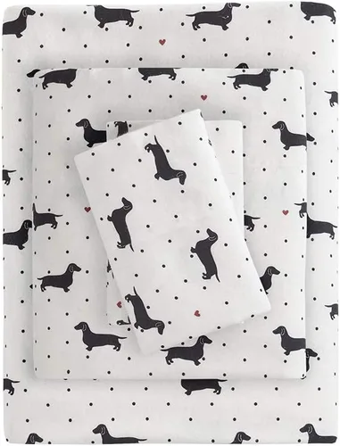 Vista 52 de True North by Sleep Philosophy - Juego de sábanas de franela, 100% de algodón, cómodo, bonito y muy suave, bolsillo elástico para colchones de hasta