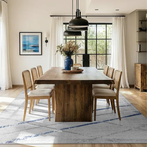 Vista 223 de jinchan Alfombra marroquí de pasillo 2x6 - Alfombra de pasillo lavable a máquina para cocina, alfombra moderna geométrica suave de pelo bajo