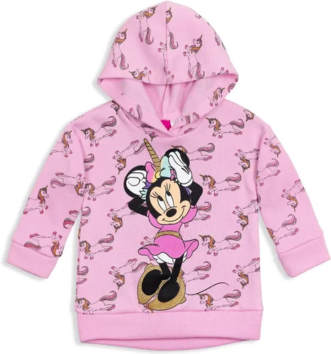 Vista 2 de Disney Minnie Mouse - Conjunto de sudadera con capucha y pantalones de vellón para bebés y niñas pequeñas Rojo
