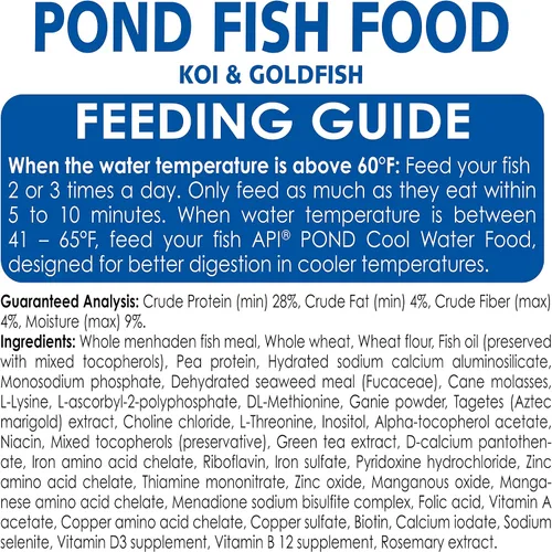 Vista 6 de API POND FISH FOOD Pond Fish Food - Bolsa de 11.5 onzas