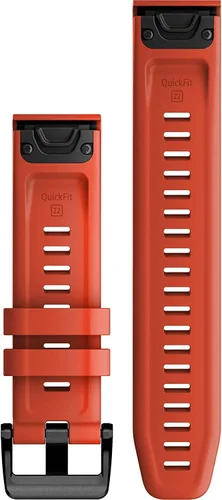 Vista 2 de Garmin QuickFit 22 - Banda de silicona roja