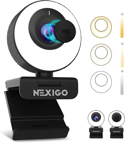 Vista 17 de Certificada para Zoom, NexiGo N940P (Gen 2) Cámara web con zoom 2K y control remoto Sensor Sony Starvis Zoom 3X de acercar y alejar Micrófono