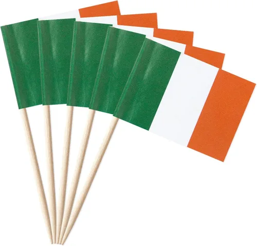 Vista 7 de GentleGirl 100 banderas australianas con palillos de dientes de Australia, pequeñas mini decoraciones australianas para cupcakes