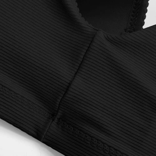 Vista 8 de Brasier sin aros para mujer, brasier sin aros, cómodo brasier sin varillas, ropa interior diaria