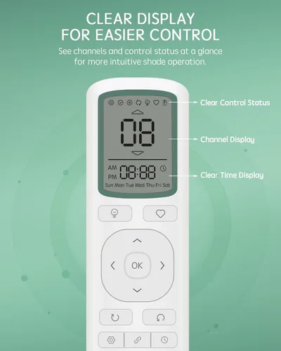 Vista 3 de Yoolax 16-Channel EaseOne Remote, Works with All Yoolax Motorized Shades EaseOne Remote(16-Channel)