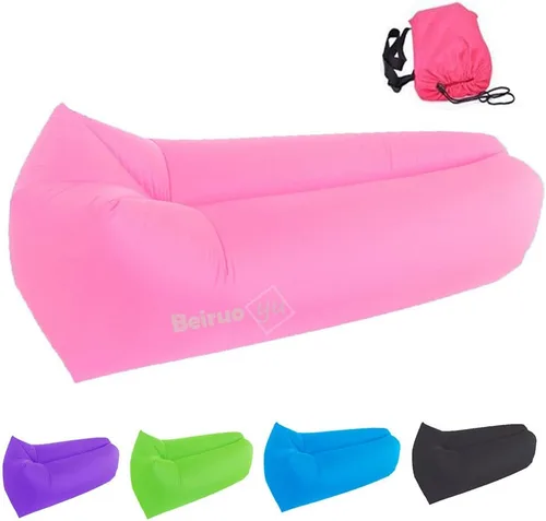 Vista 13 de Tumbona inflable, sofá cama, saco de dormir para playa, camping, lago, jardín (astronauta)