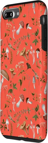 Vista 2 de Funda para iPhone 7 Plus/8 Plus con diseño de flores silvestres y flores de color naranja claro