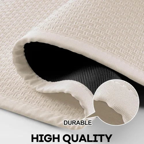Vista 5 de Hargiis Alfombra de cocina de goma antideslizante, lavable, absorbente para piso, lavable a máquina, para frente del fregadero, puerta, lavandería