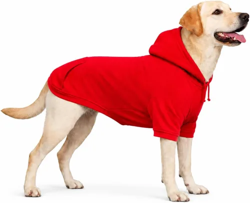 Vista 16 de Lovelonglong Sudadera básica con capucha para perros, 100% algodón, se adapta a perros pequeños, medianos y grandes, color negro, XS