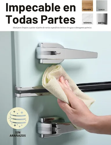 Vista 4 de Fantasticlean - Rollo de paño de limpieza de microfibra, 75 hojas, 12 x 12 pulgadas (beige) Super Absorbent, Lint-free, Tear-away Microfiber Towel
