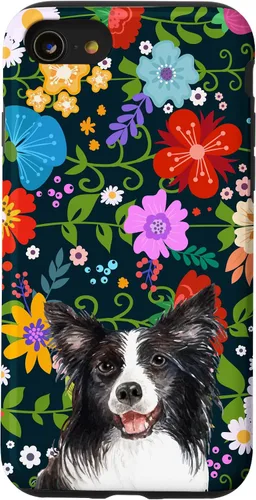 Vista 18 de Border Collie Ditsy Flower Floral Pattern for Women Case for iPhone 17