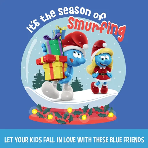 Vista 6 de El calendario de cuenta regresiva original de SMURFS 2025 Juguetes de dibujos animados coleccionables para niños y niñas, ¡12 figuras + 12 regalos