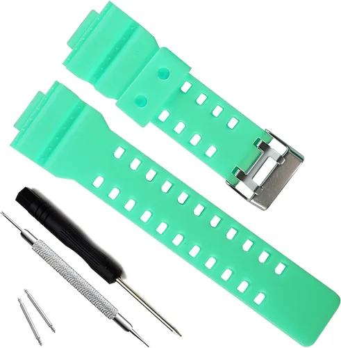 Vista 44 de My Time OliBoPo - Correa de repuesto de resina natural para reloj Casio G-Shock GD120/GA-100/GA-110/GA-100C