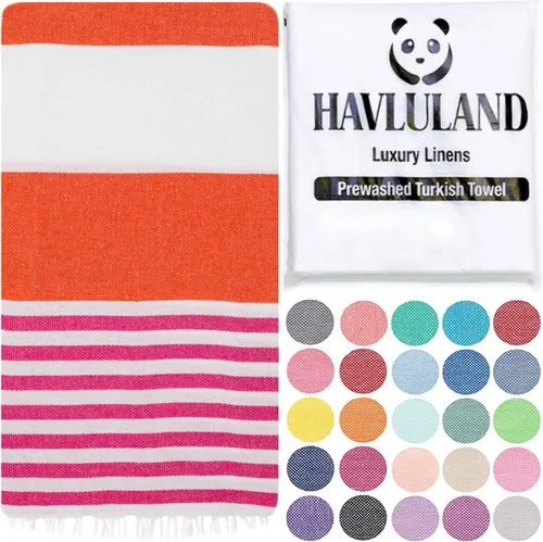 Vista 14 de Havluland - Juego de toallas de baño (100 % algodón turco)