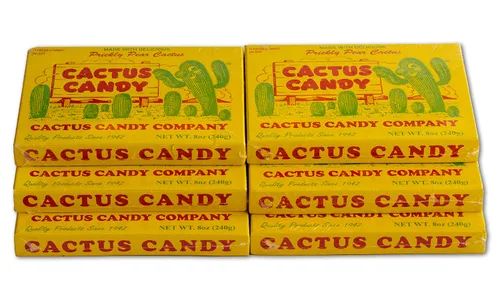 Vista 4 de Cactus Candy Company - Caja de 2 caramelos de cactus de tuna Arizona de 1/2 libra