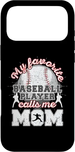 Vista 22 de Baseball Mom My Favorite Baseball Player Calls Me Mom Case for iPhone 17